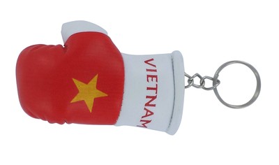 Keychain Mini boxing gloves key chain ring flag key ring cute MALAYSIA