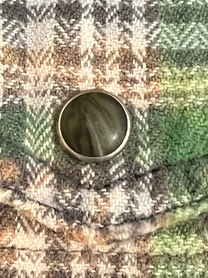 New ELIZABETH AND JAMES Textile Plaid Flannel Button Down Shirt BLUE/GREEN Sz: S — 第 4/4 张图片