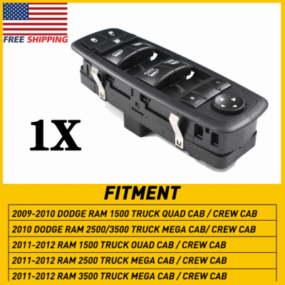 Interior Switches & Controls For Dodge Ram 2500 Grey Door Window - Foto 5