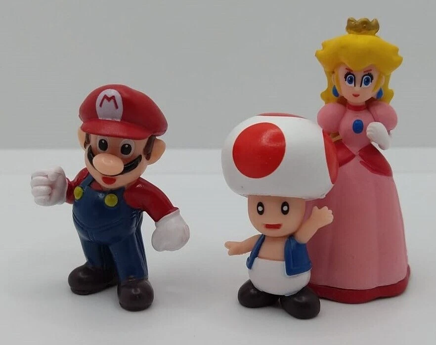 6 Super Mario Figuren Spielzeug Puppe Actionfiguren - bis zu 7 cm groß OVP - Bild 2 von 3