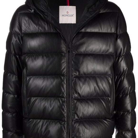 Moncler Gebroulaz Short Down Sheepskin Leather Jacket | eBay