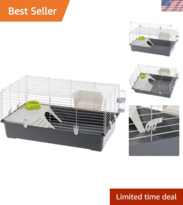 Stylish Indoor Small Animal Cage | Ideal for Guinea Pigs, Rabbits & More