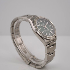 Rolex Oyster Perpetual 31mm 1ct Diamonds Green Dial Steel Automatic Watch 8