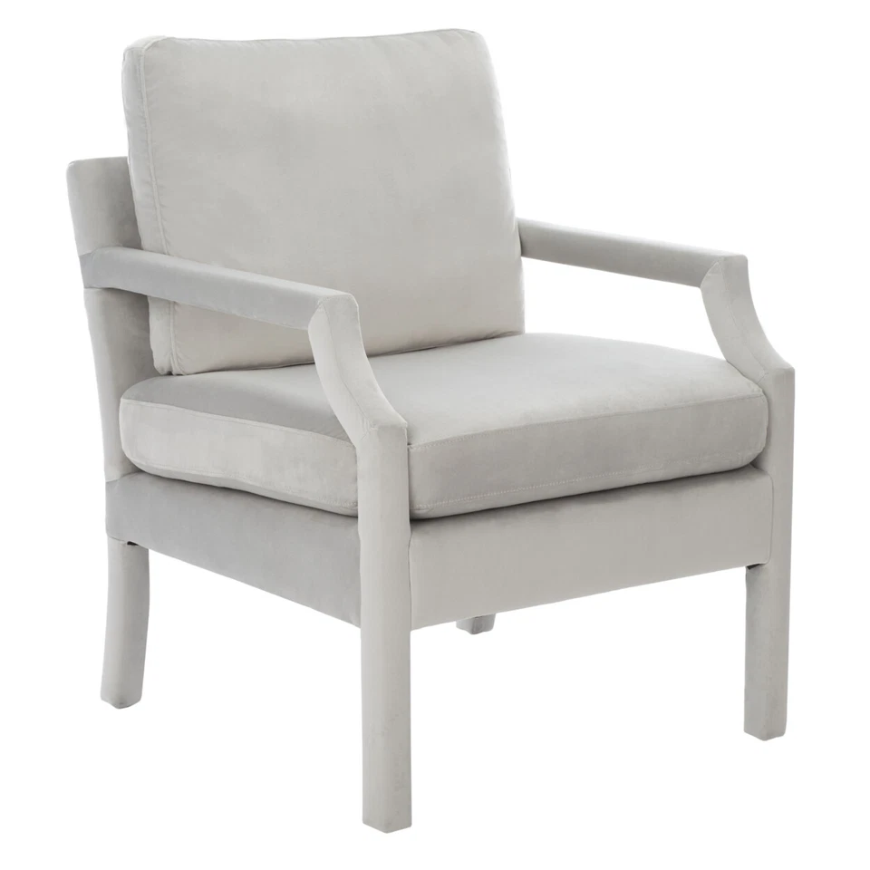 Sillón tapizado SAFAVIEH Génova | Gris claro | Foto 3 de 4