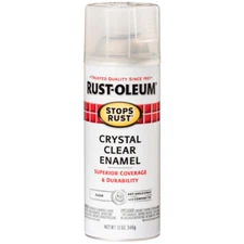 Rust-Oleum 7701830 Rust Preventative Spray Paint, Clear, Gloss, Solvent, 12 Oz