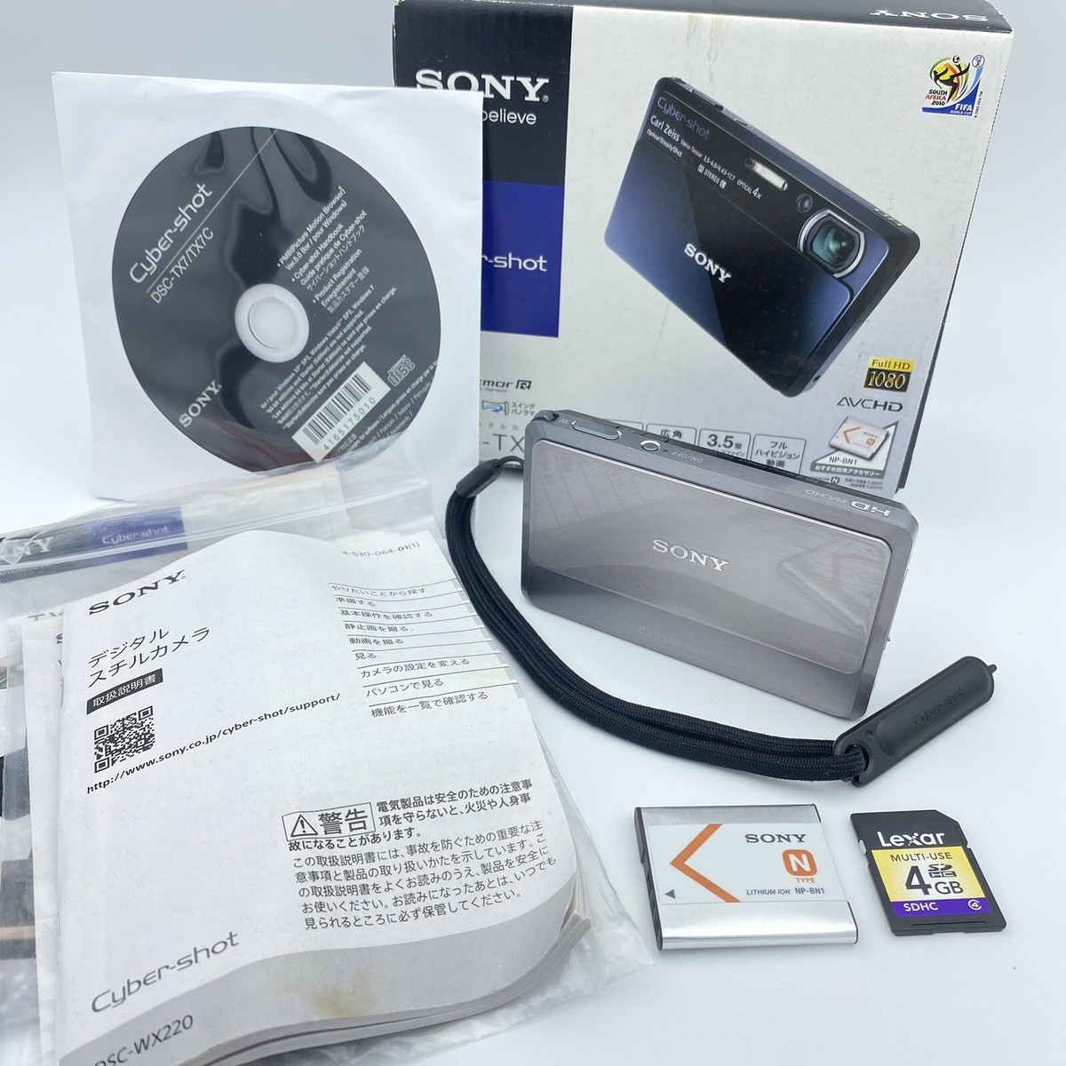 【値下げ】SONY Cyber−Shot TX DSC-TX7 Exc+5 w/BOX] SONY Cyber?Shot DSC-TX7 Silver 10MP 4x Camera