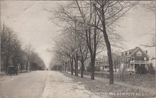 Hempstead, NY: 1920 RPPC Hilton Ave, Long Island, New York Real Photo Postcard