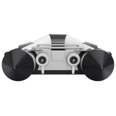 Slipräder Heckräder Schlauchbooträder klappbar Edelstahl V4A grau/schwarz