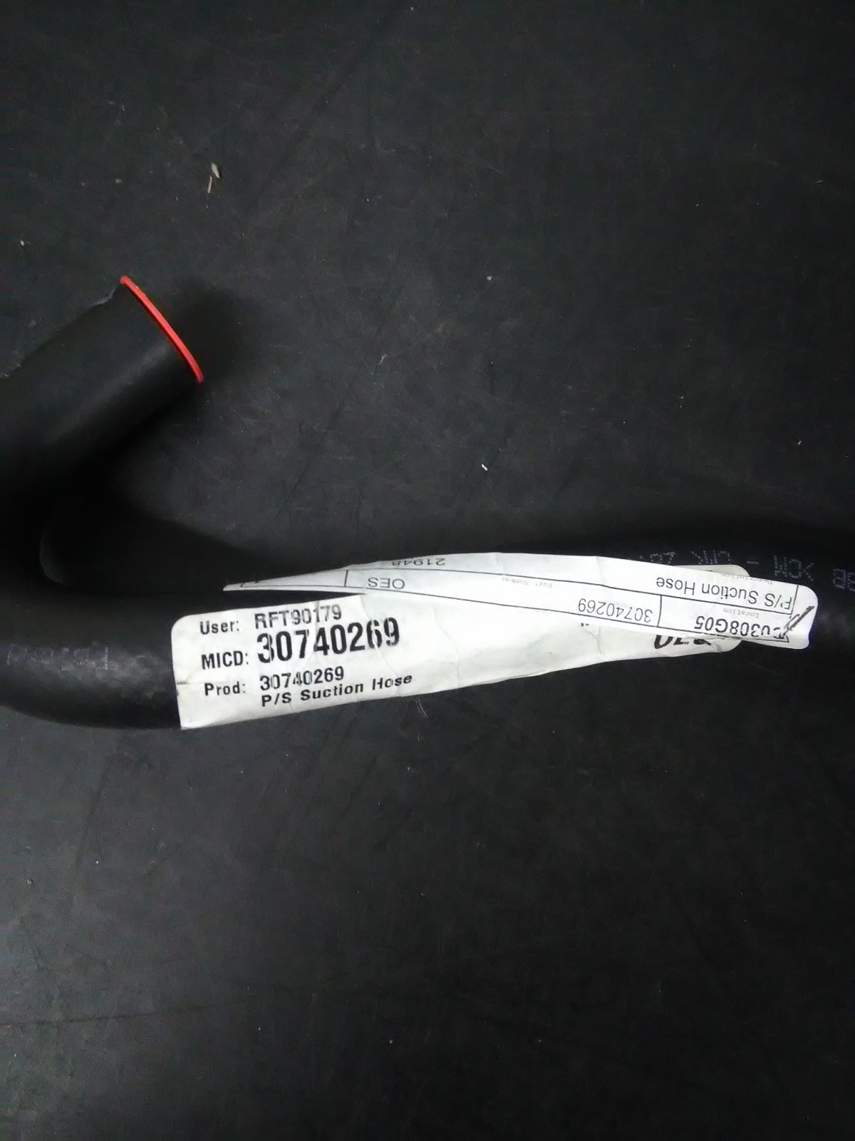 Volvo XC90 Turbocharged Power Steering Reservoir Line Hose 30740269