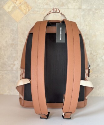 Michael Kors Cooper Large Commuter Backpack MK Beige Brown MICHAEL KORS COOPER LARGE COMMUTER BACKPACK MK BEIGE BROWN  main image 3