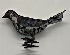 Beautiful Metal & Porcerine Bird Art Sculpture Fiqurine