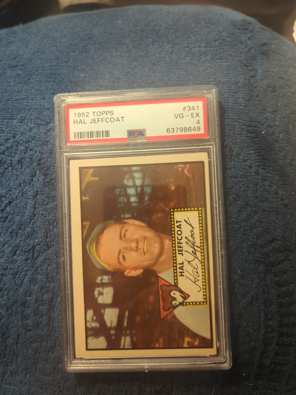 1952 Topps Hal Jeffcoat #341 PSA 4 Chicago Cubs Rare High Number (cat480)
