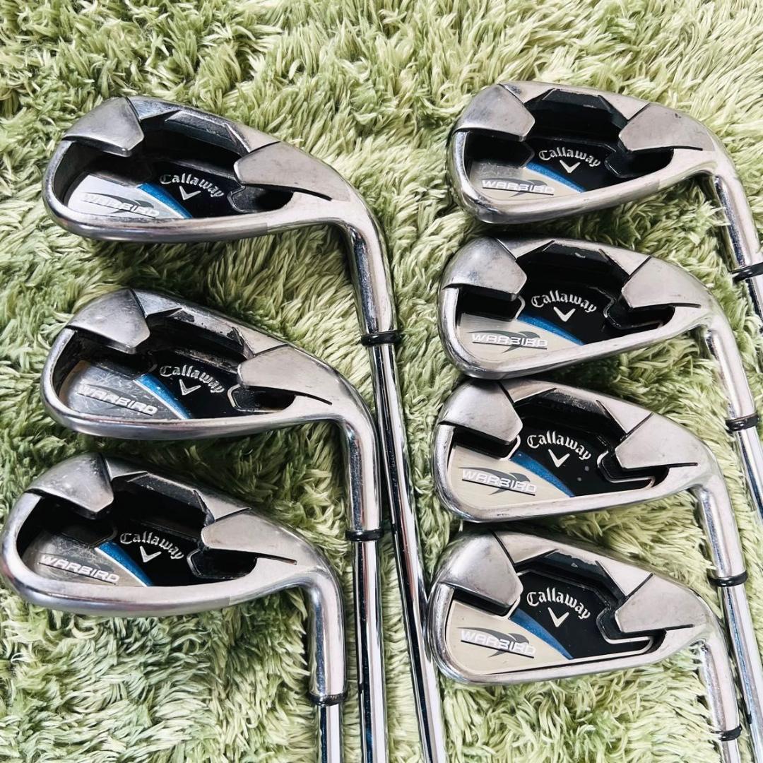 Callaway WARBIRD Iron Set 59+Pw+Sw Genuine Steel Shaft UniFlex 7pcs