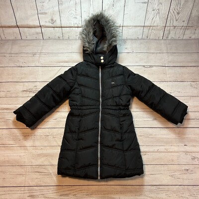 Winter Coat Calvin Klein Faux Fur Hooded Puffer Jacket Calvin