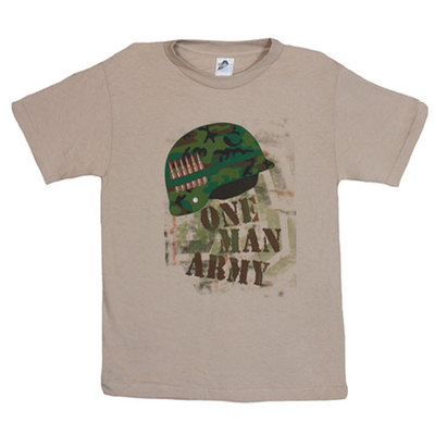 T-Shirt Military Tan Man Army FOX Outdoor SMALL Short Sleeve