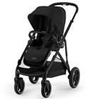 NEW - CYBEX Gazelle S 2 Single-to-Double Stroller — Moon Black (Black Frame)