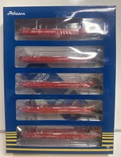 Athearn HO Scale RTR Northwest Container Maxi III Well Car Set #1024
