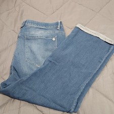 Democracy Ab'solution Jeans Women's 20W High Rise Cropped Blue Denim Stretch