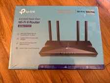 TP-LINK Archer AX1500 1.5 Gbps Wi-Fi 6 Dual-Band Wireless Router, SEALED 