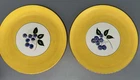 Vtg Stangl Pottery Blueberry 6" Bread & Butter Plates Lot of 2