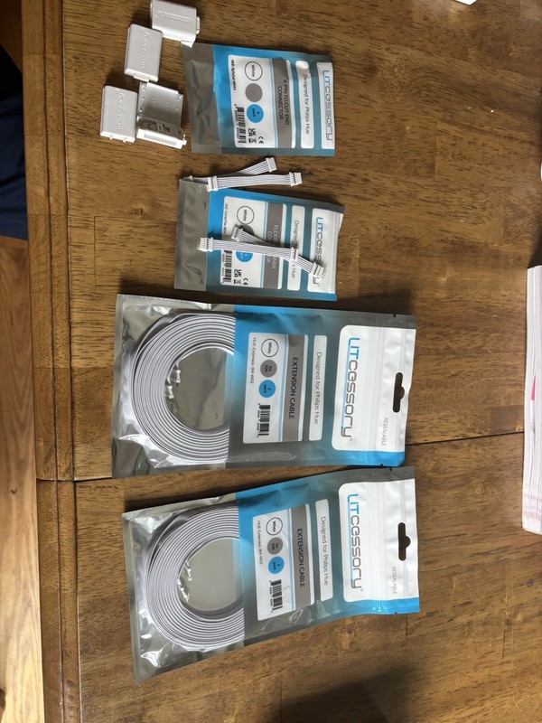 Litcessory Philips Hue Lightstrip Connector Bundle – Extension Cables, Connector