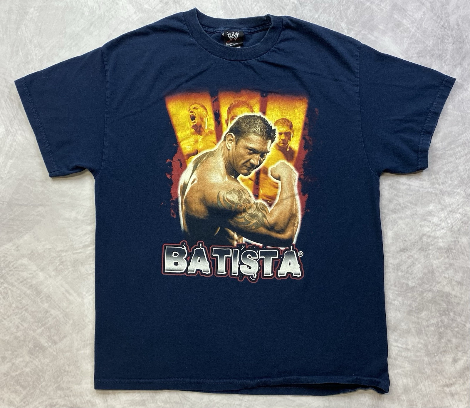 Vintage Y2K WWE Batista Wrestling T-Shirt The Animal Size L