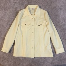 Vintage Lee Jacket Women L Lt Yellow Western Snap Front Made in USA 60s 70s 80s