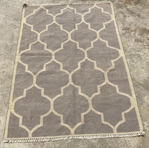 Vintage Traditional Handmade Lovely Turkish Kilim Floor Rug Carpet 173x118 cm