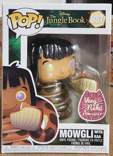 Funko Pop! Disney The Jungle Book Mowgli with Kaa #987 Very Neko Exclusive New