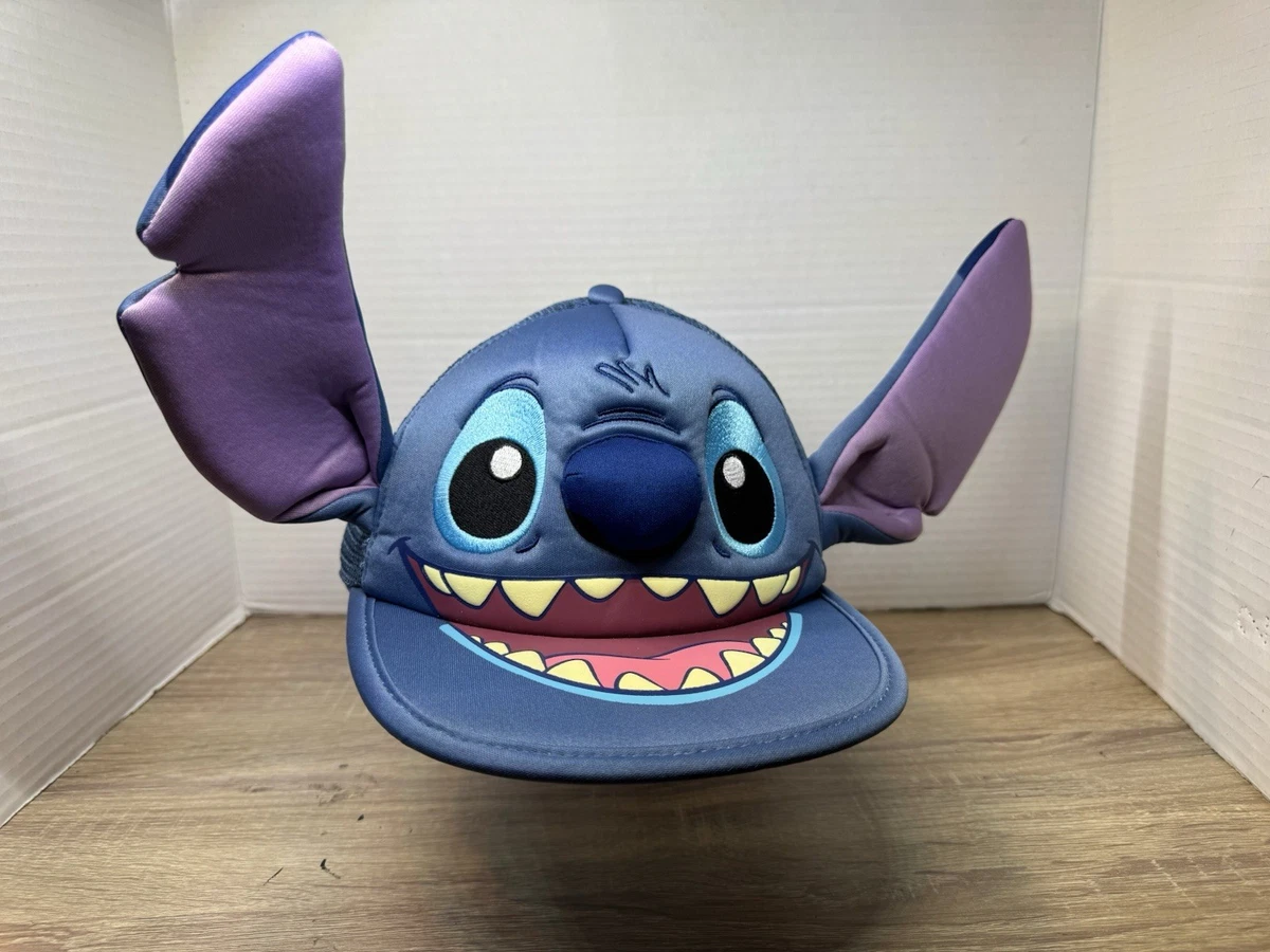 Disney Parks Stitch‎ Mickey Ears Hat – Lilo & Stitch Alien Design with Antennae Disney Stitch Beanie Hat, Leroy Cuff Winter Knit Cap with 3D  main image 4
