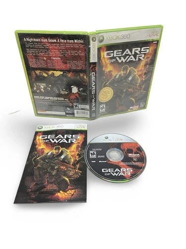 Gears of War (Xbox 360) CIB Complete w/ Manual - Tested & Working