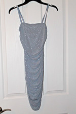 Windsor Grey Party/Cocktail Dress, Size XS, Sequins and Tank Style Straps
