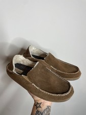 OluKai Women's Brown Suede Nohea Slippers Size 10