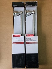 Set of 2 - Delta Leland 77818-SS Stainless Finish 18" Bathroom Towel Bars