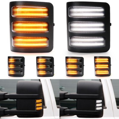 LED Switchback Side Mirror Marker Light For Ford F250 F350 F450 F550 Super Duty