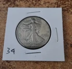 1939 p circulated Walking Liberty half dollar
