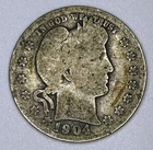 1904 O Barber Quarter 25C 90% Silver New Orleans Better Date
