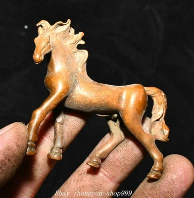 马中国风青铜雕像、雕像| eBay