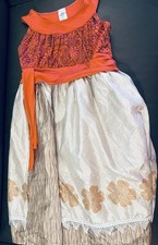 Disney Moana Girls Dress Sz 7/9 Great For Disney Summer Vacation