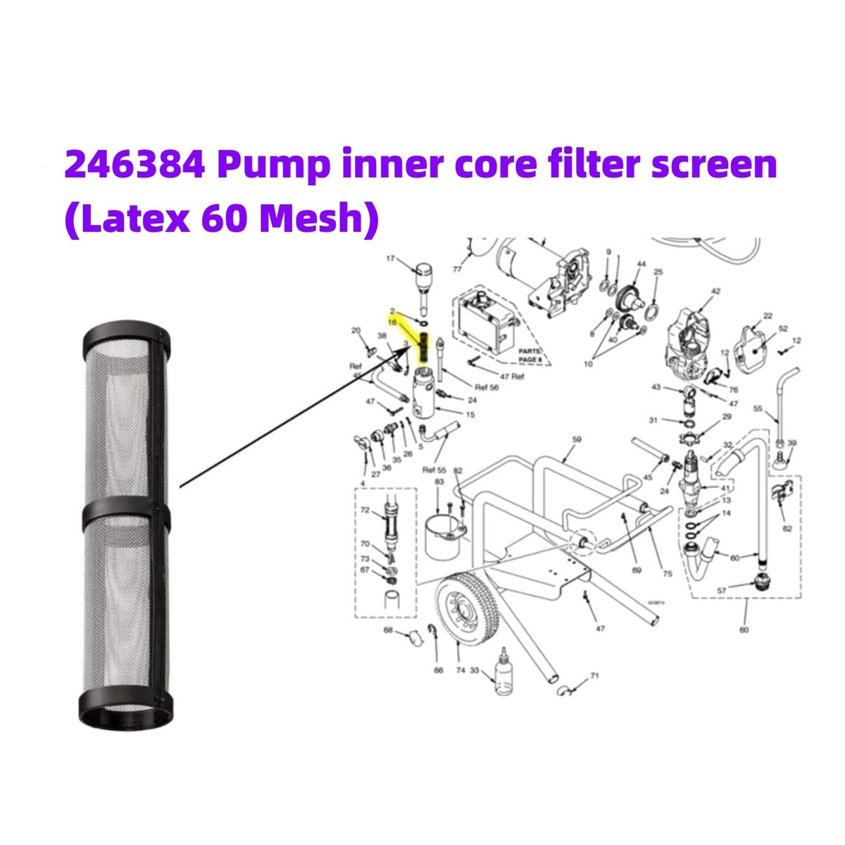 Spray Rig 3 Inch Filter Replacement Replacement Spray Gun Filters Airless Spray Filter Set - 12 Pack ...