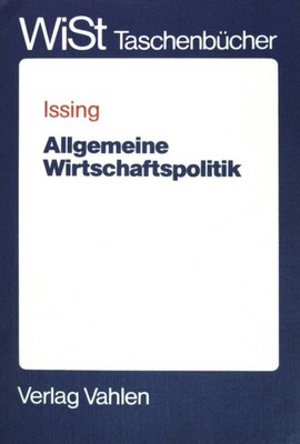 Allgemeine Wirtschaftspolitik. Mit Beitr. von Hartmut Berg ... / WiSt-Taschenbüc