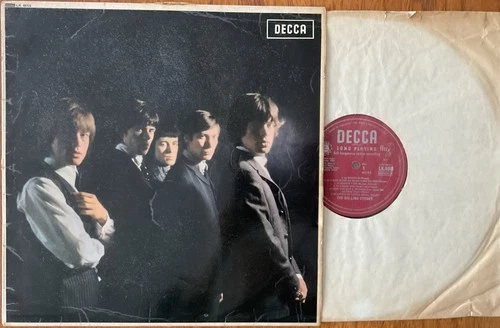 THE ROLLING STONES - FIRST LP UK MONO RED DECCA LABELS XARL 6271-2A XARL 6272-4A