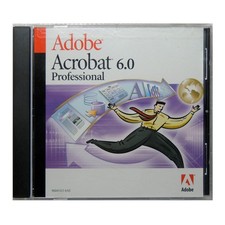 Adobe Acrobat 6.0 Professional CD Full Version Edit Create PDF Windows XP 2000