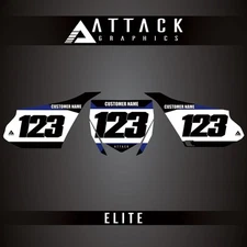 Attack Graphics Elite Number Plate Backgrounds For Yamaha YZ85LW 2022