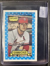 Simmons, Ted - 1974 Kellogg's - Review For Condition - Cracked