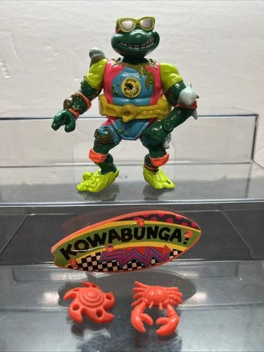 Teenage Mutant Ninja Turtles  -  Mike The Sewer Surfer Complete Vintage TMNT W17
