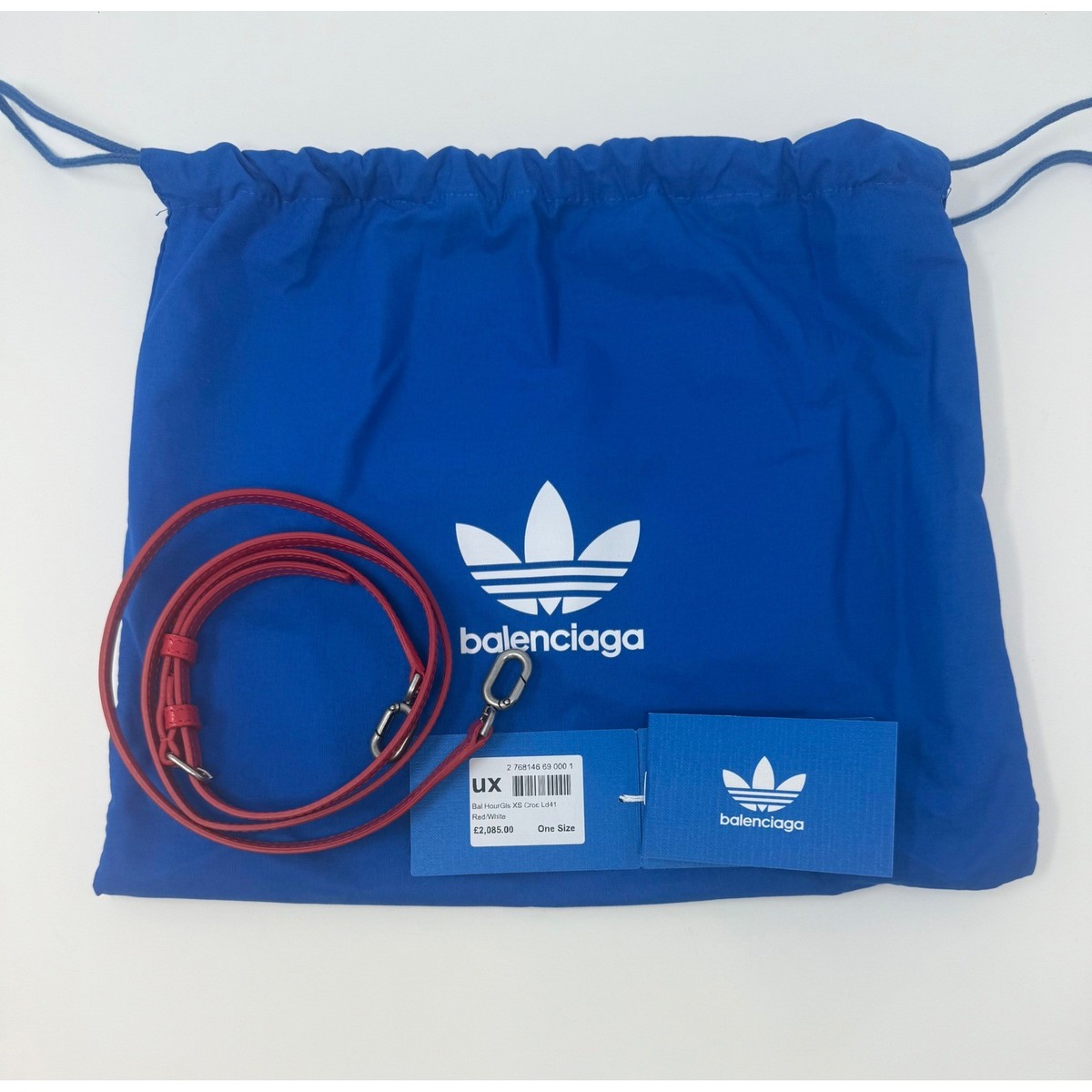 Balenciaga Adidas XS Hourglass Top Handle Bag Red | eBay