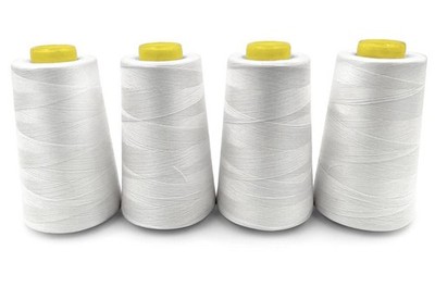 4 Cones of 3000 Yards Each Spool Thread for All Purpose, Serger, Overlock, Qu...