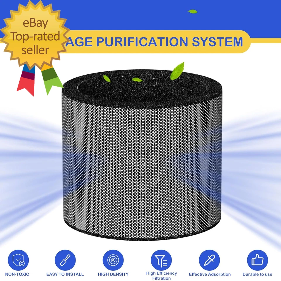 2 Pack A04-1725-034 Humidifier Evaporator Pad Filter Replacement Compatible - Image 3 of 4