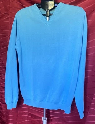Pull homme Armand Thiery – AT Company, taille XL couleur bleu ciel, 100 % Coton - Photo 1/4